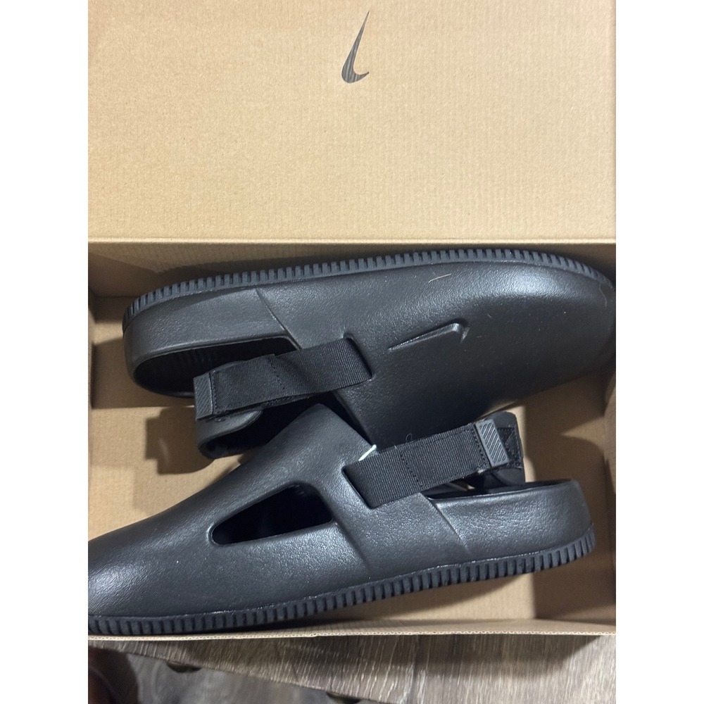 Nike Men’s Black Slip-On Clog with Heel Strap - Picture 2 of 9